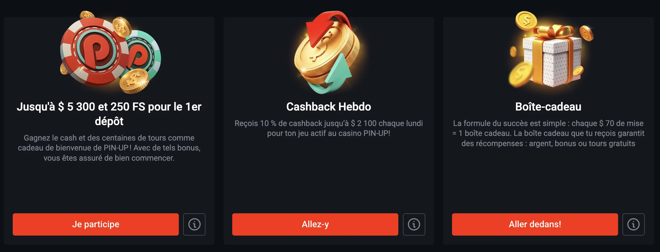 Pin Up Casino Bonus